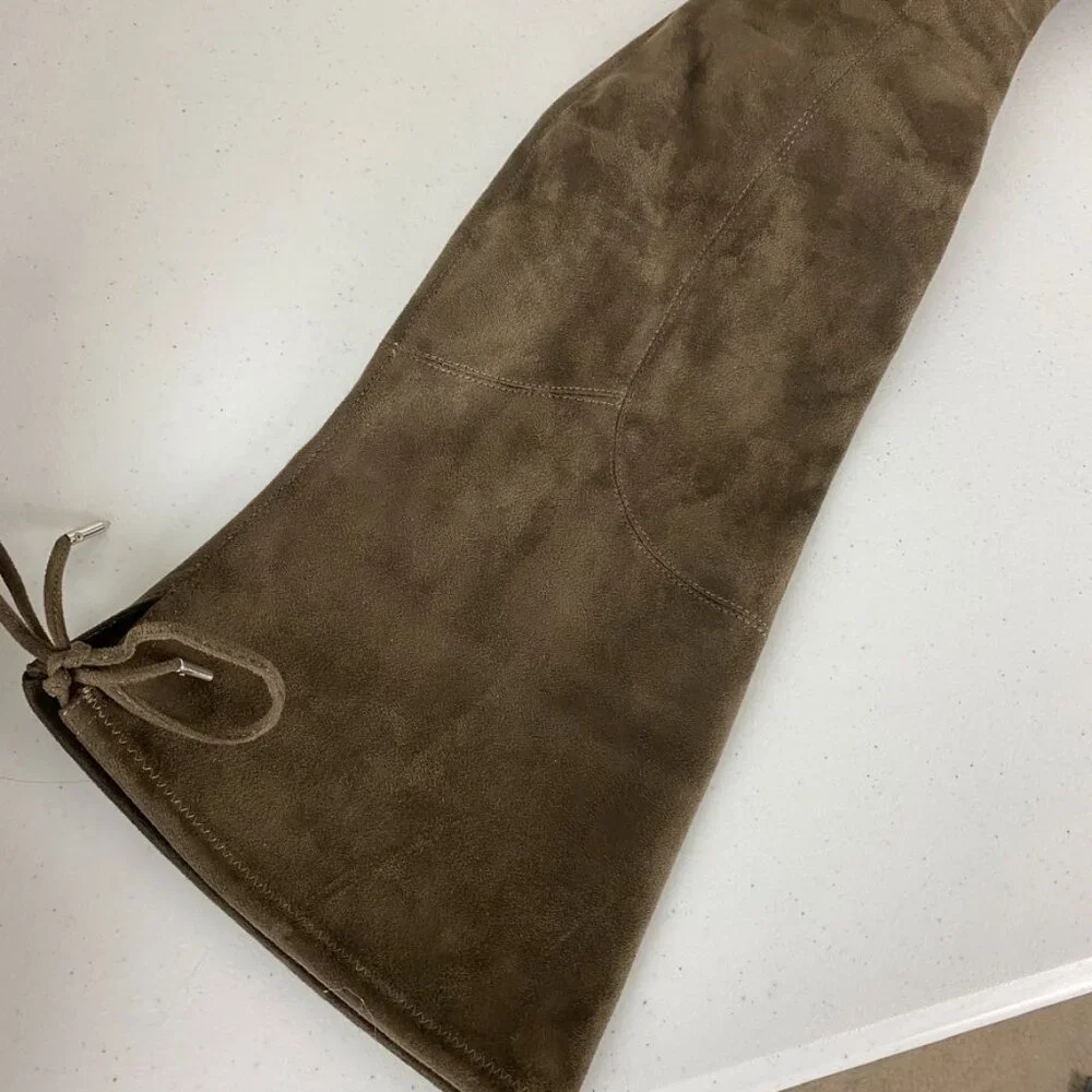 Marc Fisher Over‎ the Knee Boots Suede Brown Pointed Toes Womens 8